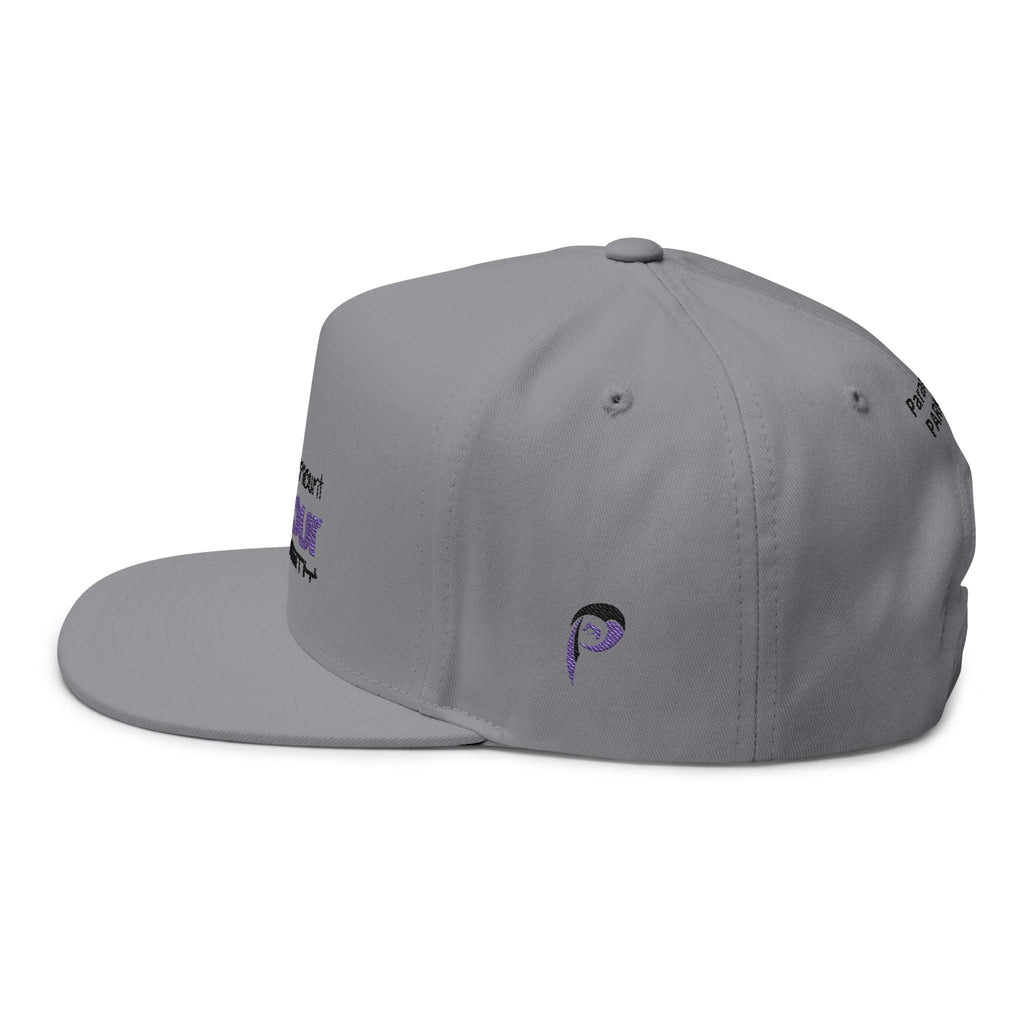 Flat Bill Cap — Embroidered Logo