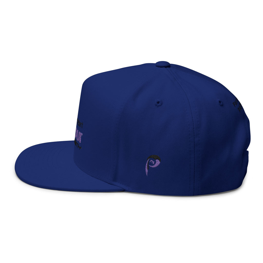 Flat Bill Cap — Embroidered Logo