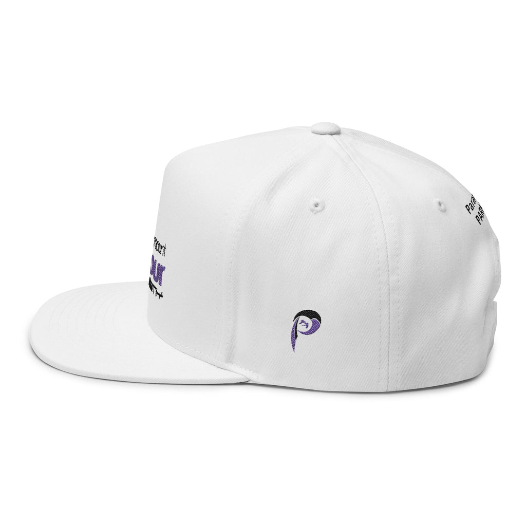 Flat Bill Cap — Embroidered Logo