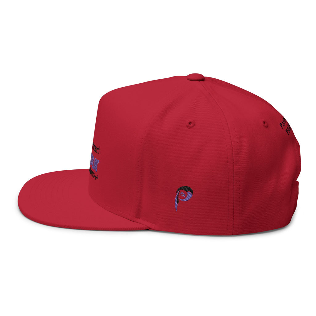 Flat Bill Cap — Embroidered Logo