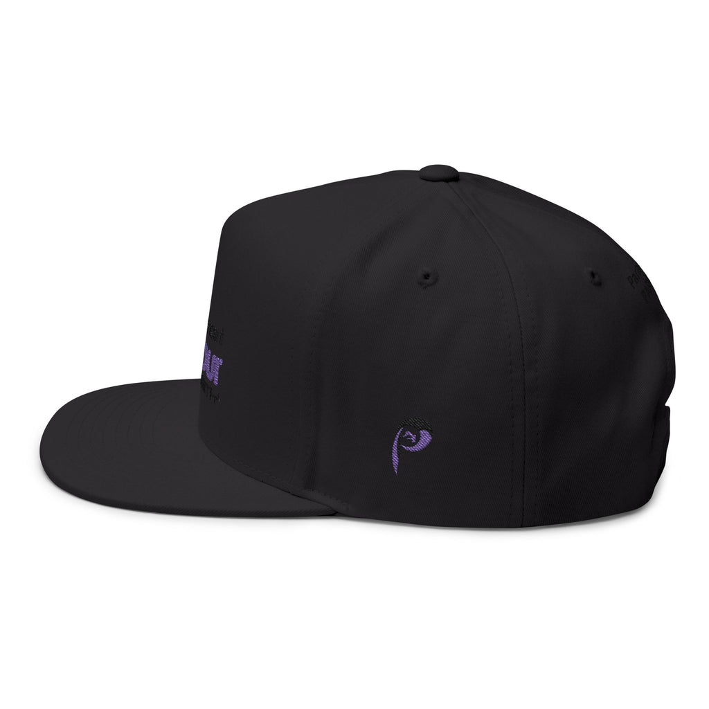 Flat Bill Cap — Embroidered Logo