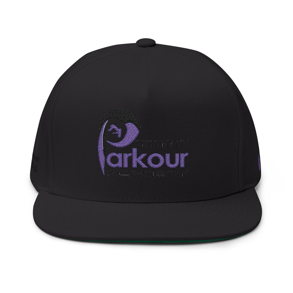 Flat Bill Cap — Embroidered Logo